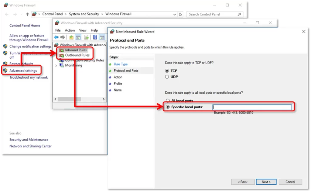 configuring quickbooks firewall and security exceptions