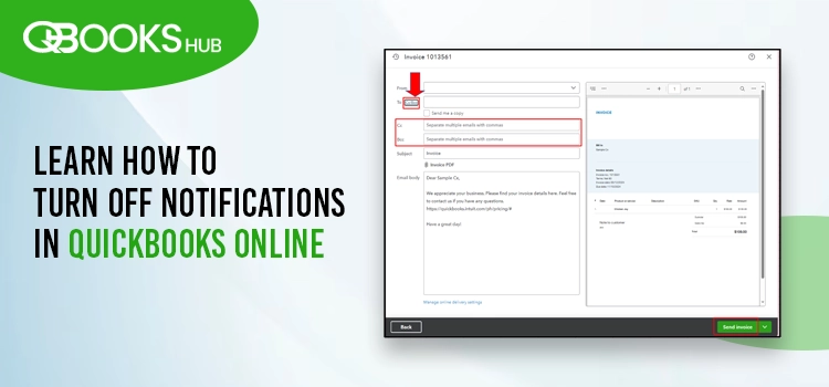 How to Turn Off Notifications in QuickBooks Online