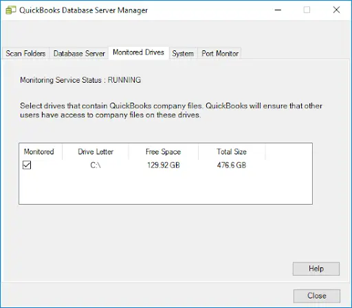 quickbooks database server manager