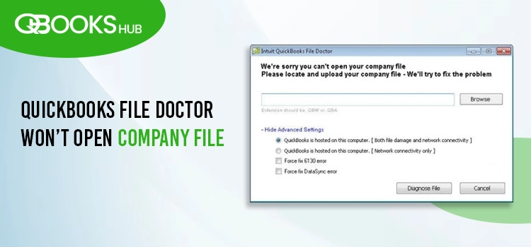 QuickBooks File Doctor Won’t Open Company File