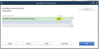 QuickBooks Service Key