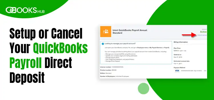 QuickBooks payroll direct deposit