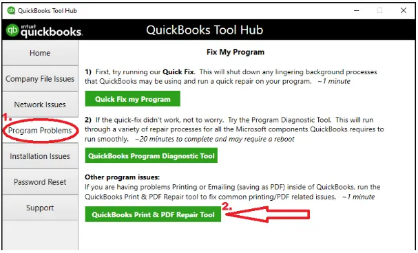 quickbooks print and pdf repair tool