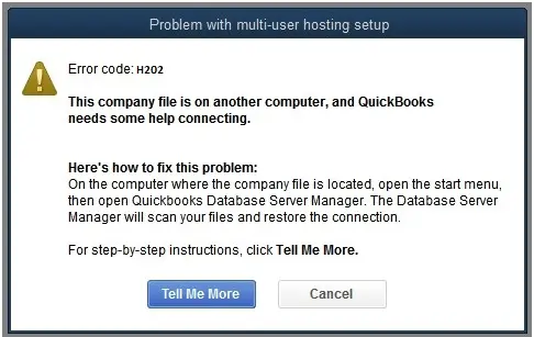 QuickBooks H202 Error